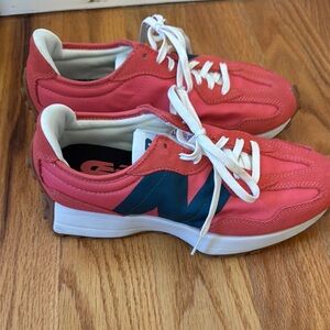 Red and Blue Sneakers